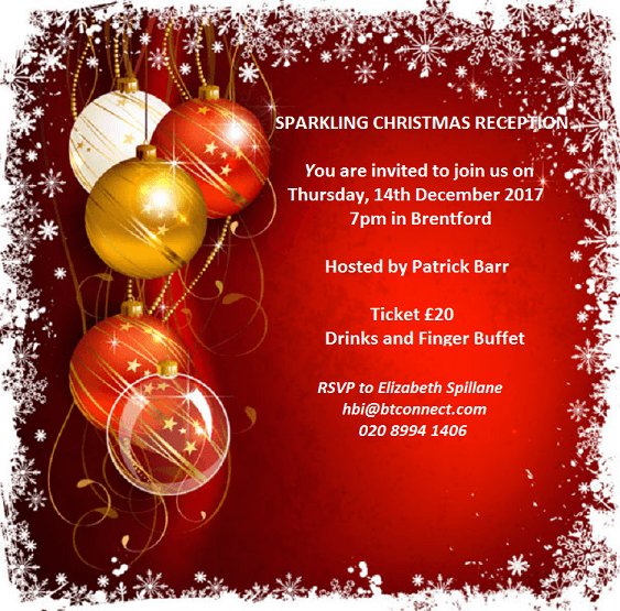 SPARKLING CHRISTMAS RECEPTION - BRENTFORD  Chiswick, Brentford & Isleworth