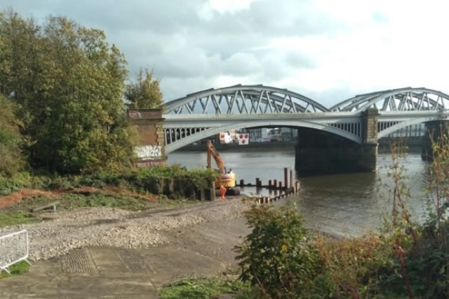 Progress on the Barnes Bridge Walkway and Call in Developments